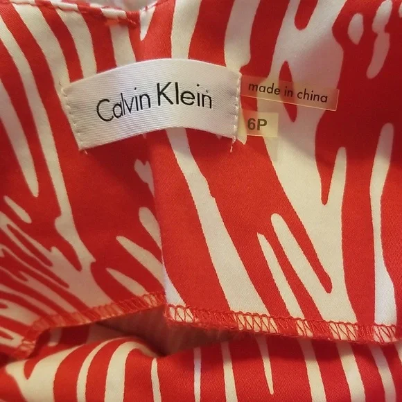 Calvin Klein Red And White Sundress - Picture 10 of 12